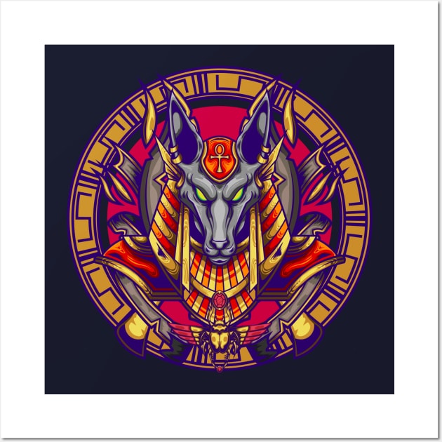 Anubis 3.3 Wall Art by Harrisaputra